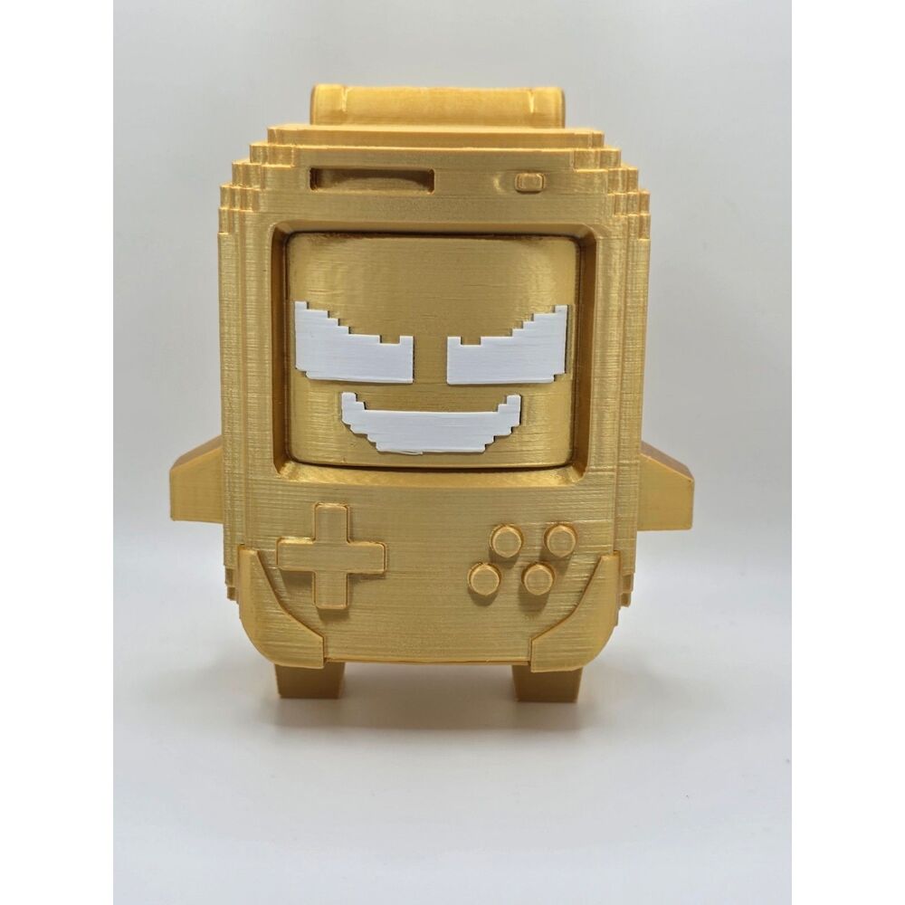 6-Inch 8-Bit Fortnite Sprite 3D Printed Figure (Gold Edition)